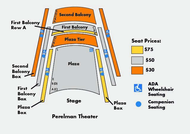 Kimmel Center seating chart